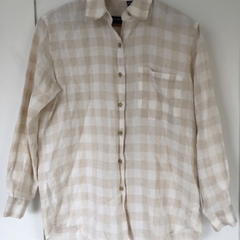 checkered button up